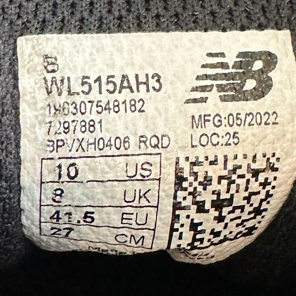 New Balance WL515AH3 Black Leopard print running tennis shoe sneaker size 10 - Picture 12 of 12